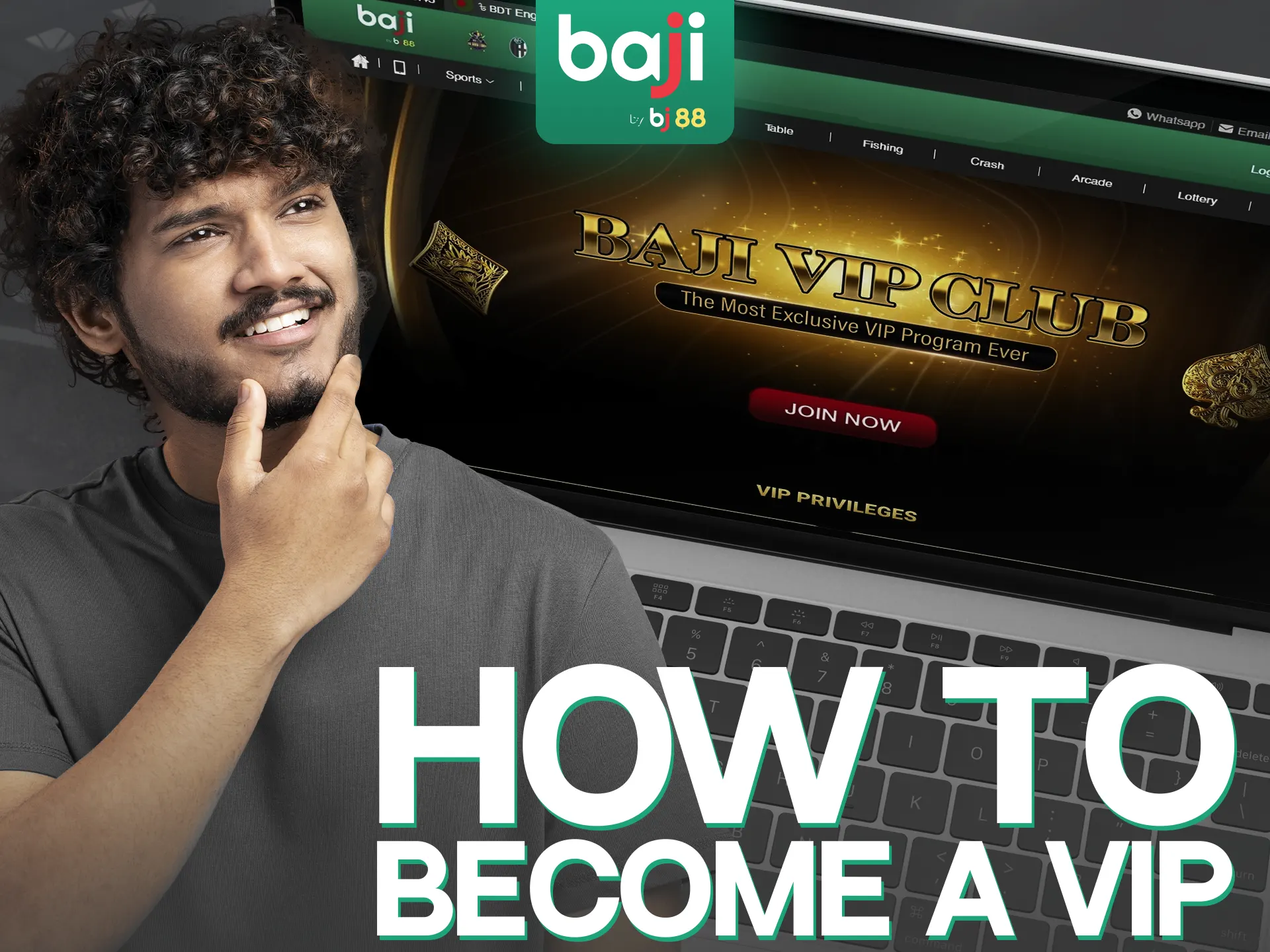 Becoming a VIP user at Baji Bangladesh is very easy.