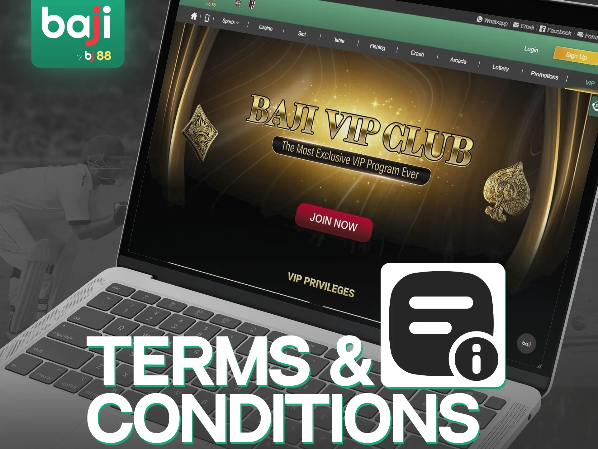 The Baji VIP Club has some rules.