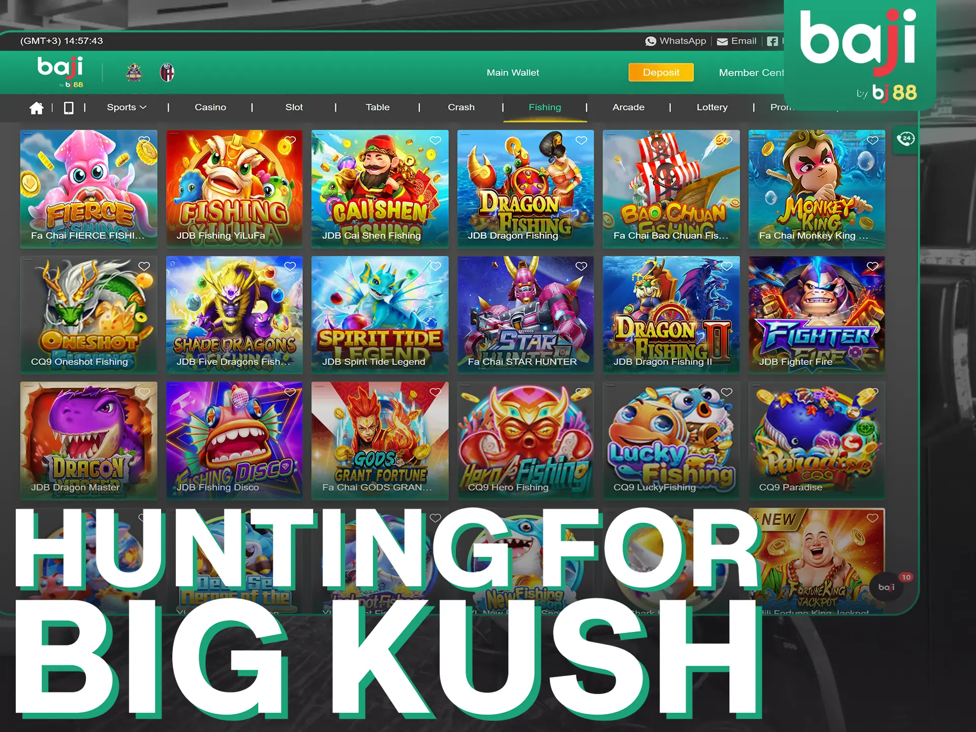 Baji Live invites you to enjoy fishing games.