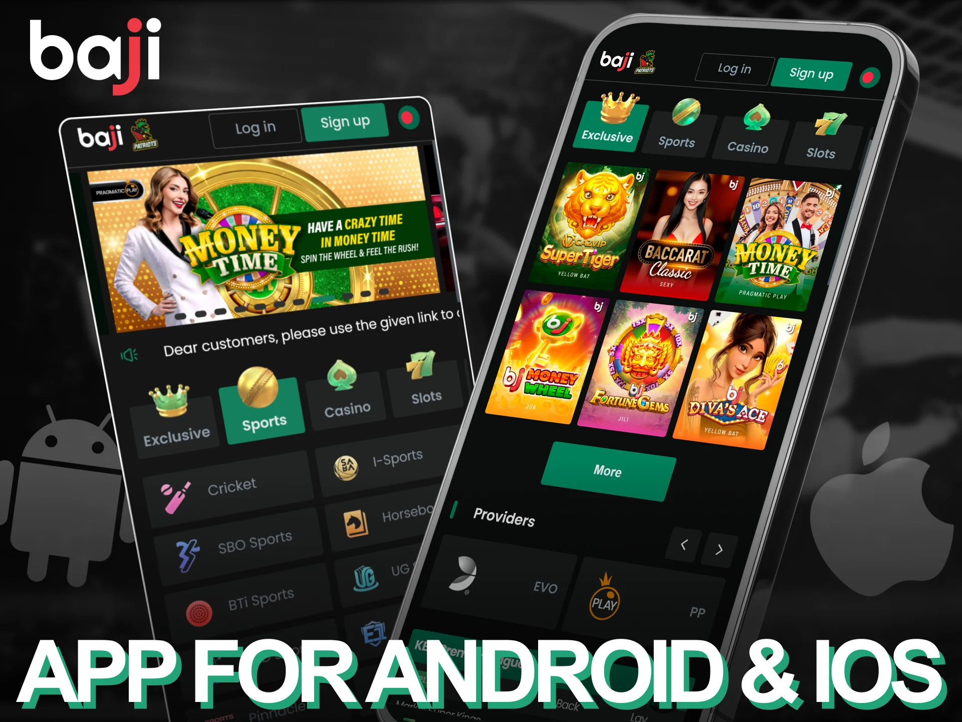 Use the official Baji Live App on your mobile to start betting.